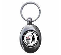 Ozorath I Solemnly Swear To Keep Newcastle Tidy Keyring Keychain Key Ring Chain With Trolley Coin