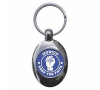Ozorath Ipswich Keep The Faith Northern Soul Keyring with Trolley Coin