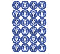 Ozorath Ipswich Keep The Faith Northern Soul Matt Paper Stickers | Circular, A4 Sheet of 24, Sticker Size 45mm Diameter, Label, Scrapbooking, Crafting, Gift Idea, Present, Novelty, Decoration