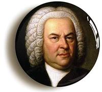 Ozorath Johann Sebastian Bach Button Badge Classical Music | Size 1inch / 25mm Diameter, Gift Idea, Present, Novelty
