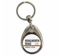 Ozorath Kenilworth Road Town Of Luton LU4 Road Sign Keyring Keychain with Split Ring Attachment and Metal Key Fob