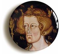 Ozorath King Edward I Portrait Button Badge (1inch / 25mm diameter)