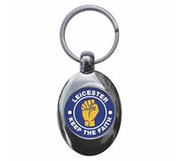 Ozorath Leicester Keep The Faith Northern Soul Keyring Keychain Key Ring Chain With Trolley Coin