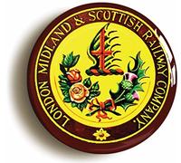 Ozorath LMS London Midland Scottish Railway Coat Of Arms Button Badge