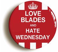 Ozorath Love Blades And Hate Wednesday Button Badge (1inch / 25mm diameter)