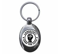 Ozorath Lowestoft Keep The Faith Keyring with Trolley Coin