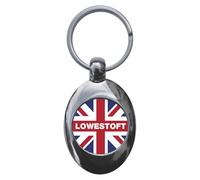 Ozorath Lowestoft Union Jack Keyring with Trolley Coin
