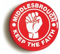 Ozorath Middlesbrough Keep The Faith Northern Soul Button Badge (2inch / 50mm diameter)