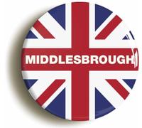 Ozorath Middlesbrough Union Jack Button Badge (2inch / 50mm diameter)