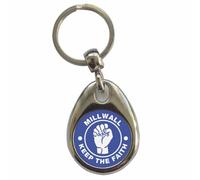 Ozorath Millwall Keep The Faith Northern Soul Keyring Keychain with Split Ring Attachment and Metal Key Fob
