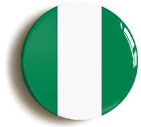 Ozorath Nigeria Nigerian Flag Button Badge | Size 1inch / 25mm Diameter, Gift Idea, Present, Novelty