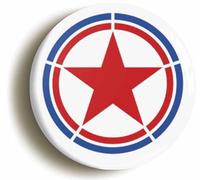 Ozorath North korea Air Force Roundel Button Badge (1inch / 25mm diameter)