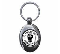 Ozorath NORTHERN SOUL KEEP THE FAITH TROLLEY COIN KEYRING KEYCHAIN KEY RING CHAIN