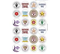 Ozorath Northern Soul Various Wigan Casino Matt Paper Stickers