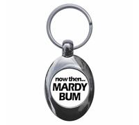 Ozorath Now Then Mardy Bum Keyring Keychain With Trolley Coin
