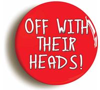 Ozorath Off With Their Heads Alice In Wonderland Fridge Magnet | Circular, 2inch / 50mm Diameter,Refrigerator, Freezer, Appliance Decoration, Gift Idea, Present, Novelty