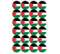 Ozorath Palestine Palestinian National Flag Matt Paper Stickers