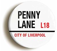 Ozorath Penny Lane L18 City Of Liverpool Button Badge 1960s | Size 1inch / 25mm Diameter, Gift Idea, Present, Novelty