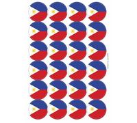 Ozorath Philippines Filipino National Flag Matt Paper Stickers
