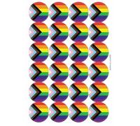 Ozorath Progressive Diversity Pride Flag Matt Paper Stickers