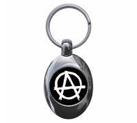 Ozorath Punk Anarchy A Keyring Keychain Key Ring Chain With Trolley Coin