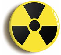 Ozorath RADIOACTIVE NUCLEAR SCIENCE BADGE BUTTON PIN (Size is 2inch/50mm diameter) GEEK SCIENTIST COSTUME