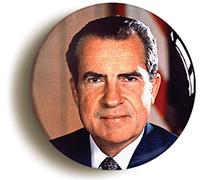 Ozorath Richard Nixon Button Badge Seventies Watergate | Size 1inch / 25mm Diameter, Gift Idea, Present, Novelty