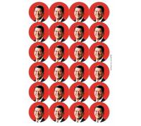 Ozorath Ronald Reagan Retro Eighties 1980s Matt Paper Stickers
