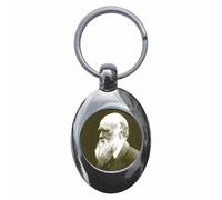 Ozorath Scientist Charles Darwin Keyring Keychain Key Ring Chain With Trolley Coin