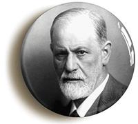Ozorath SIGMUND FREUD BADGE BUTTON PIN (Size is 1inch/25mm diameter)