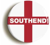 Ozorath Southend England Flag Button Badge (2inch / 50mm diameter)