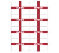 Ozorath Southend England Flag Matt Paper Stickers