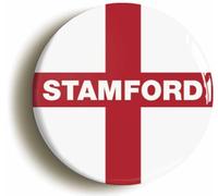 Ozorath Stamford England Flag Button Badge (2inch / 50mm diameter)