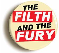 Ozorath THE FILTH AND THE FURY PUNK BADGE BUTTON PIN (Size is 1inch/25mm diameter) 1970s