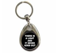 Ozorath There Is A Light And It Never Goes Out Keyring Keychain with Split Ring Attachment and Metal Key Fob