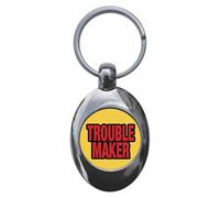 Ozorath Trouble Maker Keyring Keychain Key Ring Chain With Trolley Coin