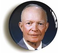 Ozorath US President Dwight D. Eisenhower Button Badge (1inch / 25mm diameter)