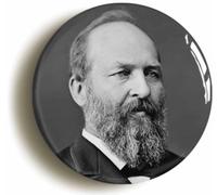 Ozorath US President James A. Garfield Button Badge (2inch / 50mm diameter)