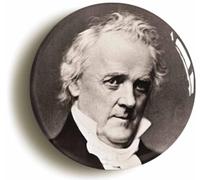 Ozorath US President James Buchanan Button Badge (1inch / 25mm diameter)