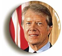 Ozorath US President Jimmy Carter Button Badge (2inch / 50mm diameter)