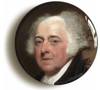 Ozorath US President John Adams Button Badge (2inch / 50mm diameter)
