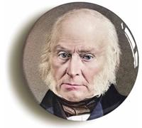 Ozorath US President John Quincy Adams Button Badge (1inch / 25mm diameter)