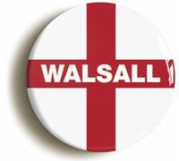 Ozorath Walsall England Flag Button Badge (2inch / 50mm diameter)