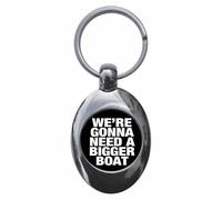 Ozorath We're Gonna Need A Bigger Boat Keyring Keychain Key Ring Chain With Trolley Coin