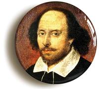 Ozorath William Shakespeare Portrait Button Badge