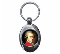 Ozorath Wolfgang Amadeus Mozart Keyring Keychain Key Ring Chain With Trolley Coin