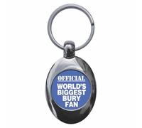 Ozorath World's Biggest Bury Fan Keyring with Trolley Coin