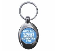 Ozorath World's Biggest Coventry Fan Keyring Keychain With Trolley Coin