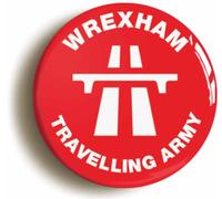 Ozorath Wrexham Travelling Army Button Badge | Size 1inch / 25mm Diameter, Gift Idea, Present, Novelty