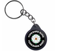 Ozorath Yorkshire Born Yorkshire Bred Keyring Keychain Key Ring Chain With Trolley Coin